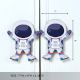 Handcrafted Astronaut Cupboard Handles Acacia Wood Set